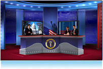 2008 us presidential election virtual news set 3d studio tv hdtv candidate